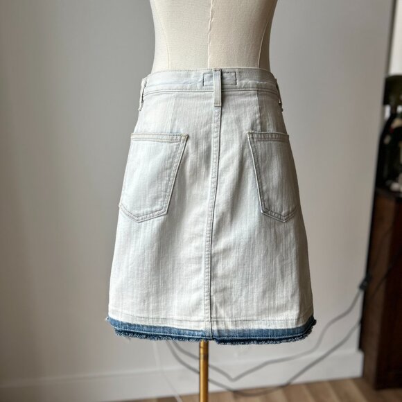 Current/Elliott The Naval Denim Released Hem Skirt Size 27/0 - Picture 2 of 7